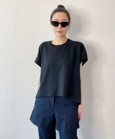 Black Boxy Tee #250423
